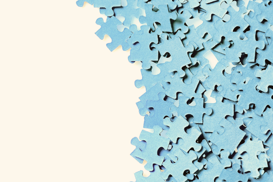blue puzzle pieces