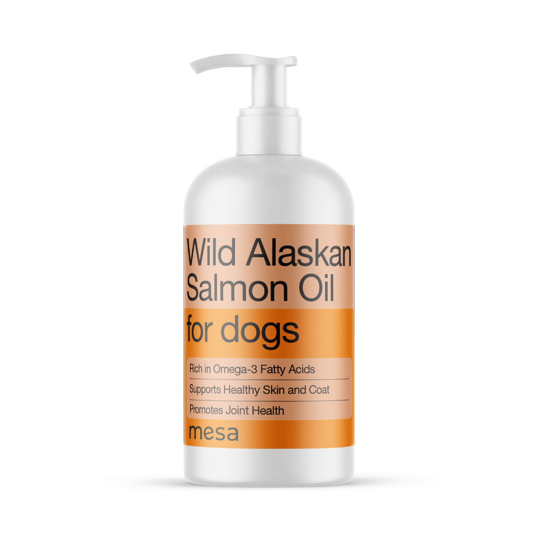 salmon oil for dogs orange label