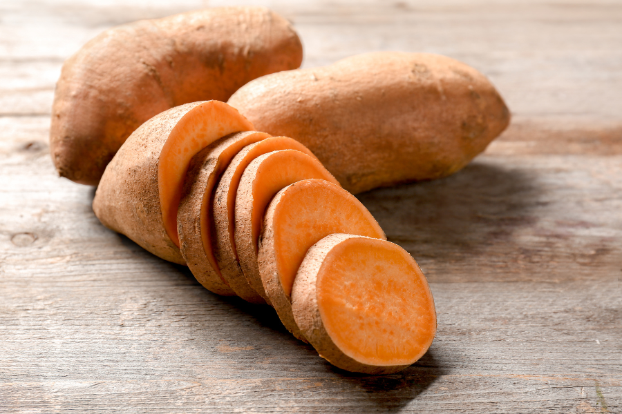 raw sweet potato