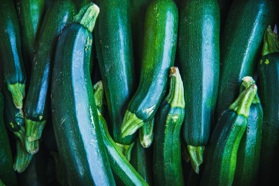 green zucchinis