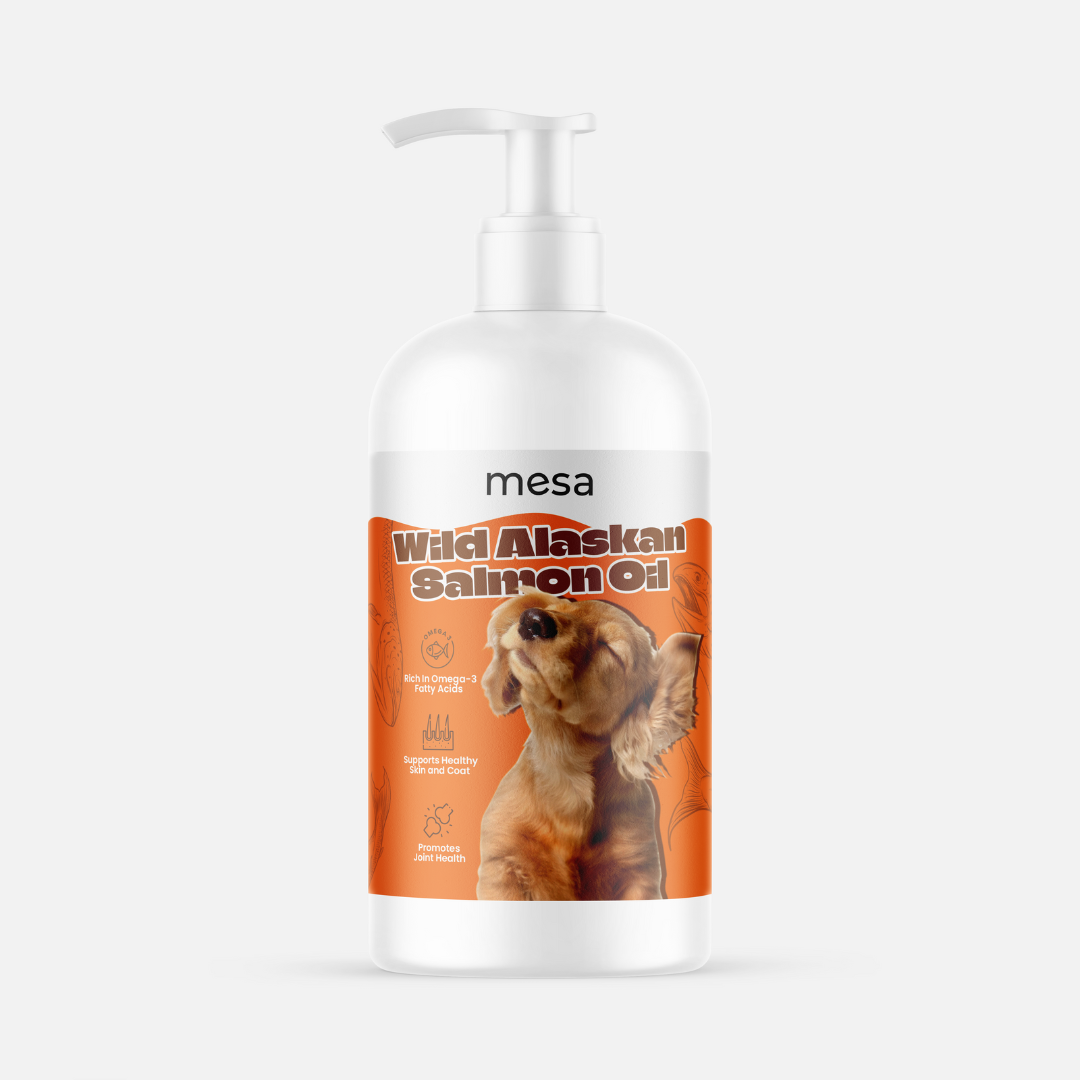 salmon oil for dogs orange label